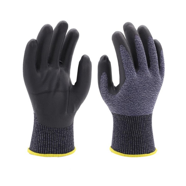 Guantes recubiertos de nitrilo de microespuma lavados con agua