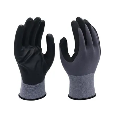 Guantes recubiertos de espuma de nitrilo