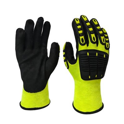 Guantes de seguridad antivibraciones de poliéster